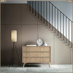 OTITEC Commode - L.106 x H.80 x P.38 cm - 3 tiroirs - KAORI