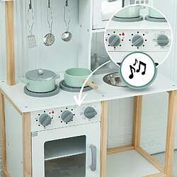 Acheter Cuisine Enfant +3 ans en Bois avec Micro-Ondes, Four, évier et Accessoires - Jouet Montessori
