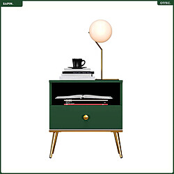 Otitec Table de chevet design - Vert foncé