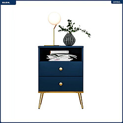 Otitec Table de chevet design - Bleu foncé