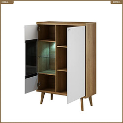 Otitec Commode vitrine - Blanc