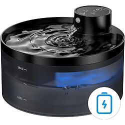Vendos85 Fontaine à Eau de 3,2L pour Chat à Pile noir