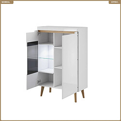 Otitec Commode vitrine design - Blanc