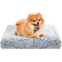 Vendos85 Panier pour Petit Chien Déhoussable et Lavable 50 x 40 x 5 cm gris