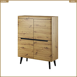 OTITEC Commode - L.107 x H.134 x P.40 cm - NORDIA