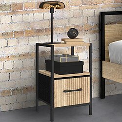 Idmarket 2 TABLES DE CHEVET UTAH LATTES