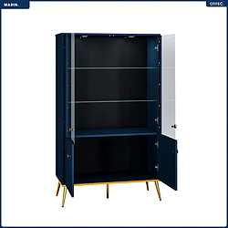 Otitec Armoire vitrine - Bleu