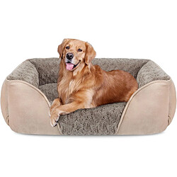 Vendos85 Lit pour Chien Lavable, Antidérapant 89x63x23cm gris