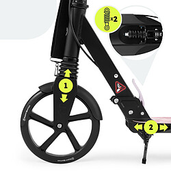Avis Hypermotion Trottinette Enfant jusqu'à 100kg - 2 amortisseurs - Pliable - 2 Freins- Aluminium- ABEC-7
