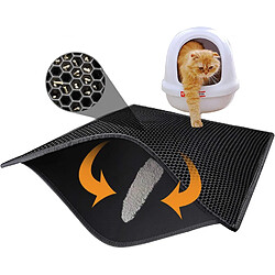 Vendos85 Double Couche en Nid d'abeille Design 76x61cm Noir