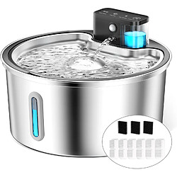 Vendos85 Fontaine a Eau pour Chat sans Fil de 3,2L avec Detecteur de Mouvement