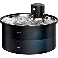 Vendos85 Fontaine à Eau pour Chat avec Detecteur de Mouvement de 3,2L noir