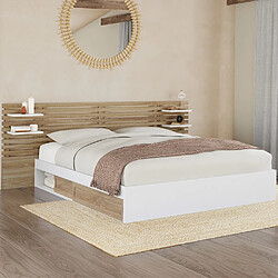 Idmarket LIT SAVANA TETE DE LIT 160X200