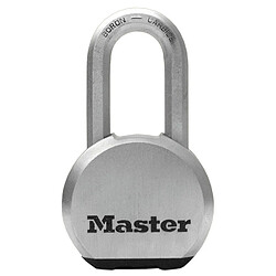 MASTER LOCK Cadenas Haute Sécurité [A Clé] [Acier Inoxydable] [Anse Longue] [Extérieur] M930EURDLH - Idéal pour les espaces de rangement, les remises, les garages, les remorques