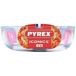Plat à four 30cm verre - 345B000/5044 - PYREX pas cher