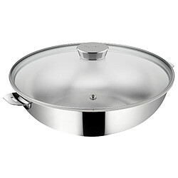 Wok avec couvercle 26cm inox - 12138042026 - Salvaspazio + - LAGOSTINA