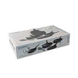 Lot de 4 poêles antiadhésives avec spatule - 3950601 - Leo - Stone+ - BERGHOFF
