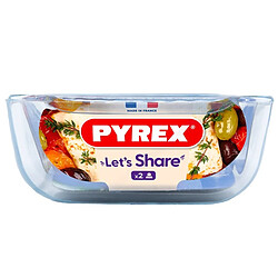 Plat à four verre 22x13cm - 228B - PYREX pas cher