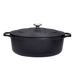 Cocotte ovale en fonte émaillée 27cm noire sublime - PUC472701 - CHASSEUR