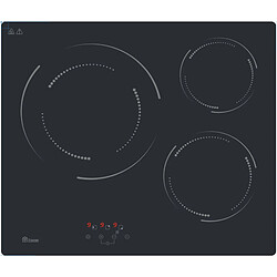 Table de cuisson vitrocéramique encastrable TRCPV3570B Triomph 3 foyers 5700W