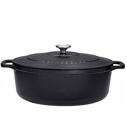 Cocotte ovale en fonte émaillée 31cm noire sublime - puc473101 - CHASSEUR