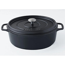 Daubière en fonte émaillée 31cm noir mat - PUV403311 - INVICTA