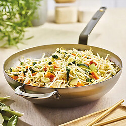 Acheter Poêle wok acier doux 32cm - 5617.32 - Mineral B Element. - DE BUYER