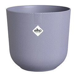 ELHO Lot de 3 pots de fleur rond Jazz - Ø14xH13,1, Ø16xH15,3, Ø19xH17,6 cm - 7 L - Lila et Blanc
