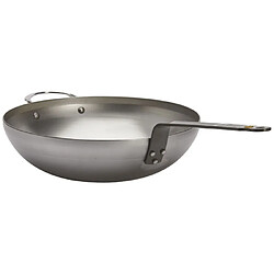Poêle wok acier doux 32cm - 5617.32 - Mineral B Element. - DE BUYER