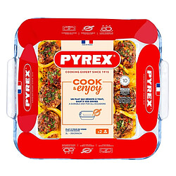 Avis Plat carré 21cm verre - 220B000/5046 - PYREX
