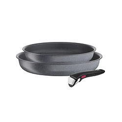 Lot de 2 poêle anti-adhésif 22/26 cm + poignée - L3969202 - TEFAL