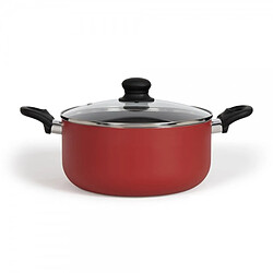 Livoo faitout aluminium avec couvercle - 28 cm