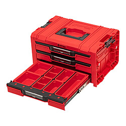 Qbrick system mallette à outils 3 tiroirs - Rouge