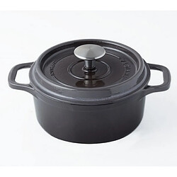 Cocotte ronde en fonte émaillée 32cm taupe - puv402327 - INVICTA