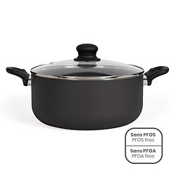 Livoo Faitout en aluminium avec couvercle - 28 cm