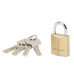 Master Lock 2930EURD Cadenas à Clé Extra Fin en Laiton, Doré, 5,4 x 3 x 1,4 cm