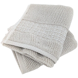 Linnea lot de 2 serviettes invité éponge coton