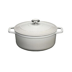 Cocotte ronde en fonte émaillée 24cm macadamia - PUC472461 - Sublime - CHASSEUR