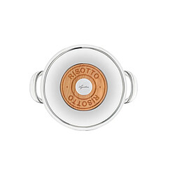 Faitout inox 24cm avec couvercle - 011204032424 - Emozione - LAGOSTINA