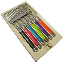 Coffret de 6 fourchettes de table - LOO60181TON - Laguiole Tonic Mix - JEAN DUBOST
