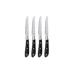 Coffret de 4 couteaux steak 11cm - 2550A1MB02BR4 - Achille Noir - AMEFA