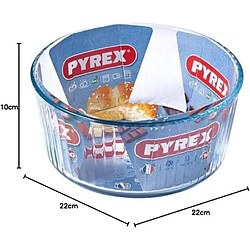 Pyrex Moule à soufflé en verre - 21 cm