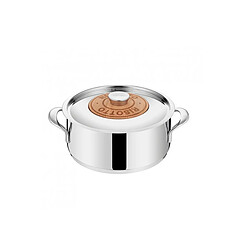 Faitout inox 24cm avec couvercle - 011204032424 - Emozione - LAGOSTINA