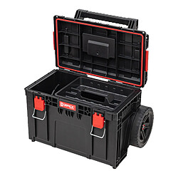 Qbrick System PRIME Chariot empilable 590 x 425 x 660 mm 37 l IP66 Capacité de charge de 100 kg avec double poignée télescopique en aluminium