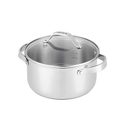 Beka Faitout inox avec couvercle verre