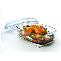 Cocotte four rectangulaire en verre 6.5l transparent - 466A000/6343 - PYREX