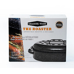 Avis Cocotte ovale en acier carbon 38x26cm - 0508 - Roaster Graniteware - WARMCOOK