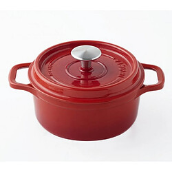 Cocotte ronde en fonte émaillée 26cm rubis - puv402260 - INVICTA