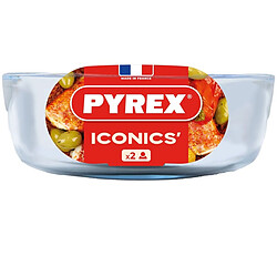 Plat à four 25cm verre - 222B000/5046 - PYREX pas cher