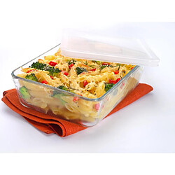 Plat rectangulaire 0.8l verre + couvercle plastique - 241P000/5046 - PYREX